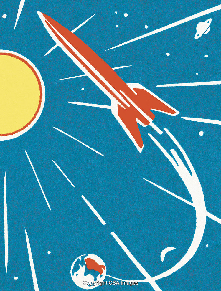 Rocket in Outer Space