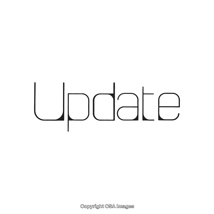 Minimalistic Modern Update Concept with Stylized Text Design
