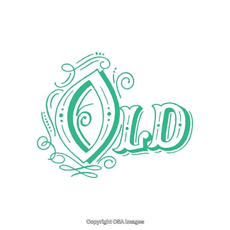 Intricate Green Wild Typography Design With Decorative Elements