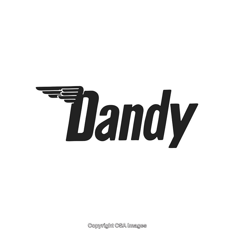 Black Text Logo Design with Wing Emblem Accent on White Background