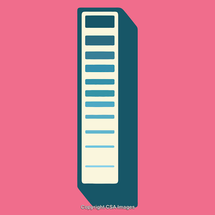 Illustration of the Number One on a Vibrant Solid Background