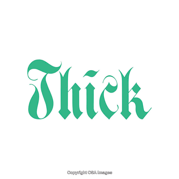 Bold Green Gothic Typography with Elegant Design Elements
