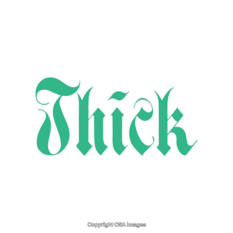 Bold Green Gothic Typography with Elegant Design Elements