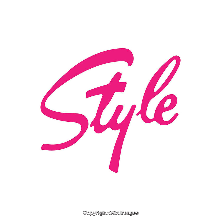 Pink Stylish Script Text on Bright White Background