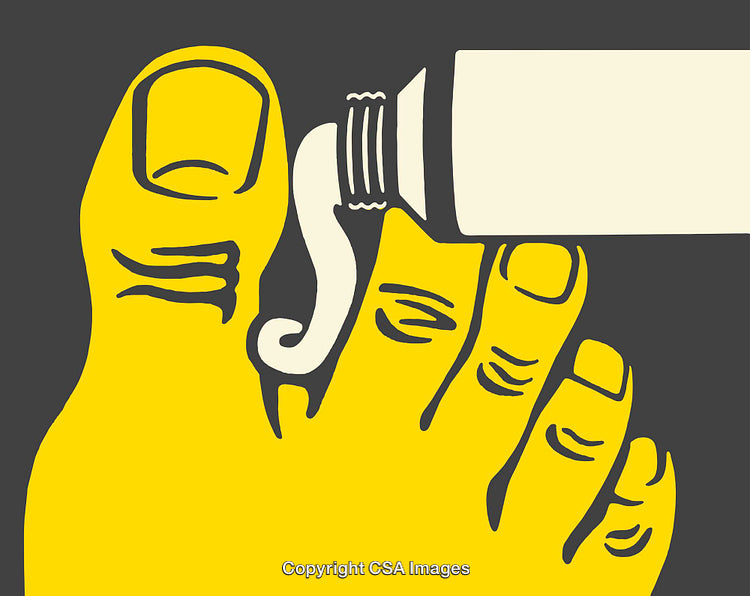 Illustrative Depiction of Foot Care Routine Using Cream Application