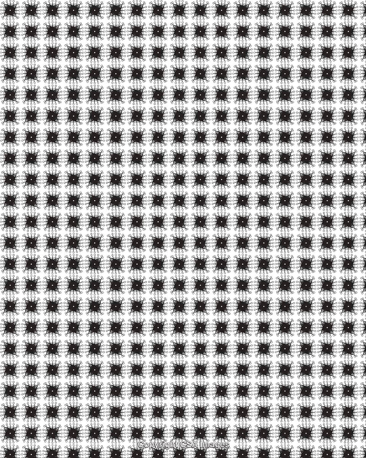 Black and White Seamless Abstract Pattern With Artistic Ink Shapes