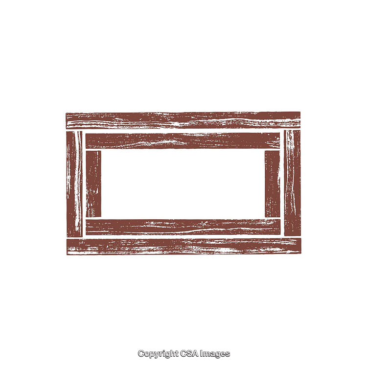 Rustic Wooden Frame Design With Vintage Texture And Artistic Appeal