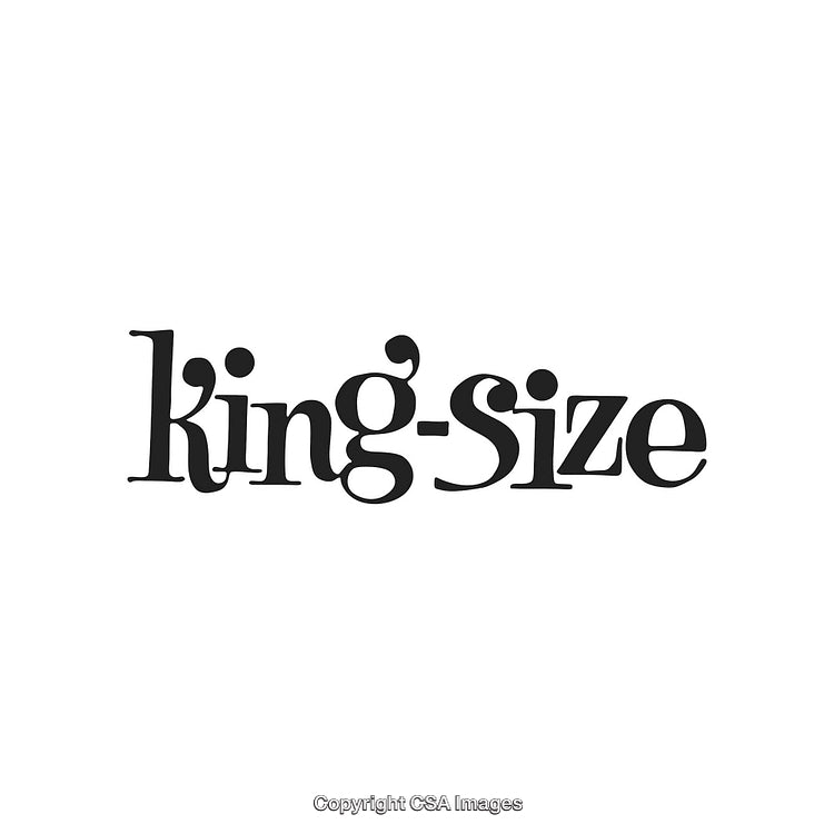 King-Size Wordmark Design with Stylish Text on White Background