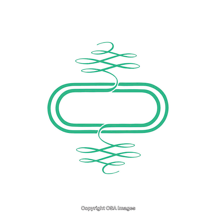 Elegant Green and White Decorative Abstract Graphic Design Illustration