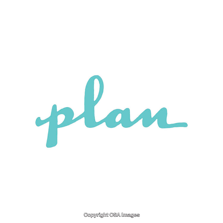 Minimalist Blue Handwritten Word Art Design on White Background