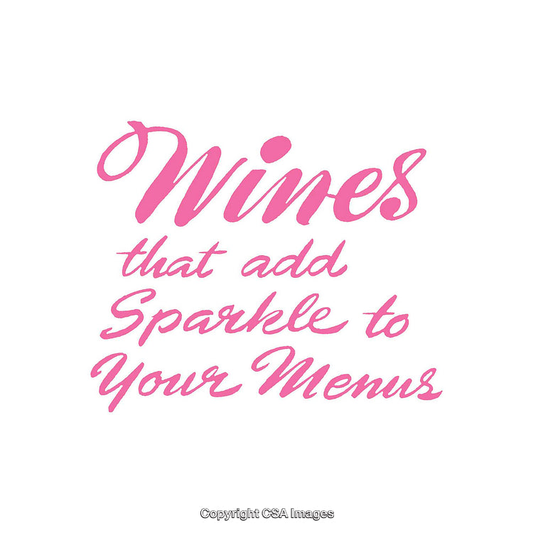 Elegant Typography With Vibrant Quote About Sparkling Wines