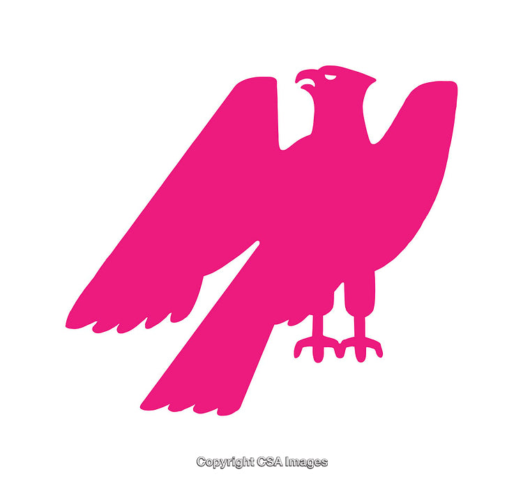 Bright Pink Bird Icon Symbolizing Freedom and Creativity