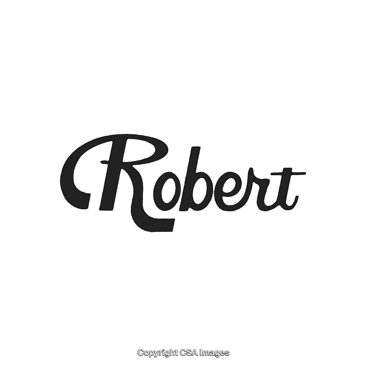 Stylish Black Text Illustration Featuring the Name Robert in Elegant Font