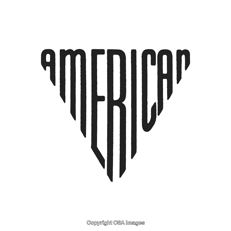 Artistic Typography Design Featuring the Word 'American' in Creative Arrangement