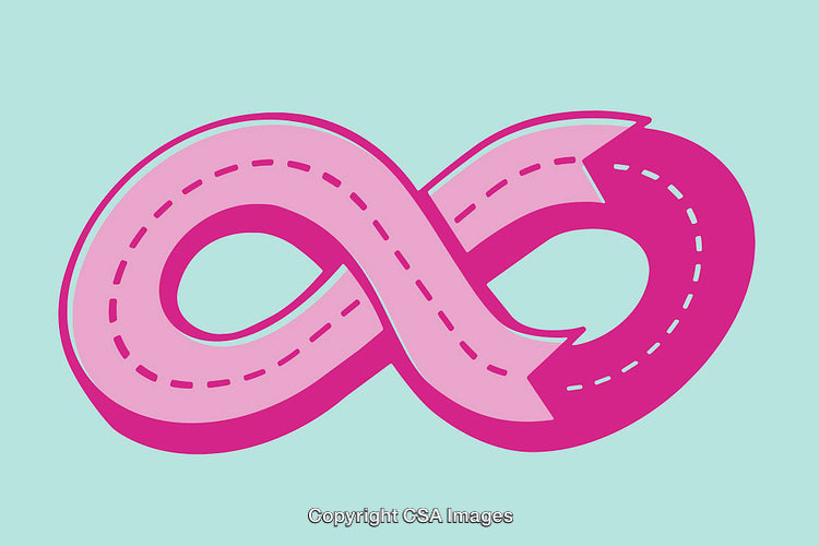Colorful Infinity Symbol Illustration Representing Continuity and Endless Possibilities