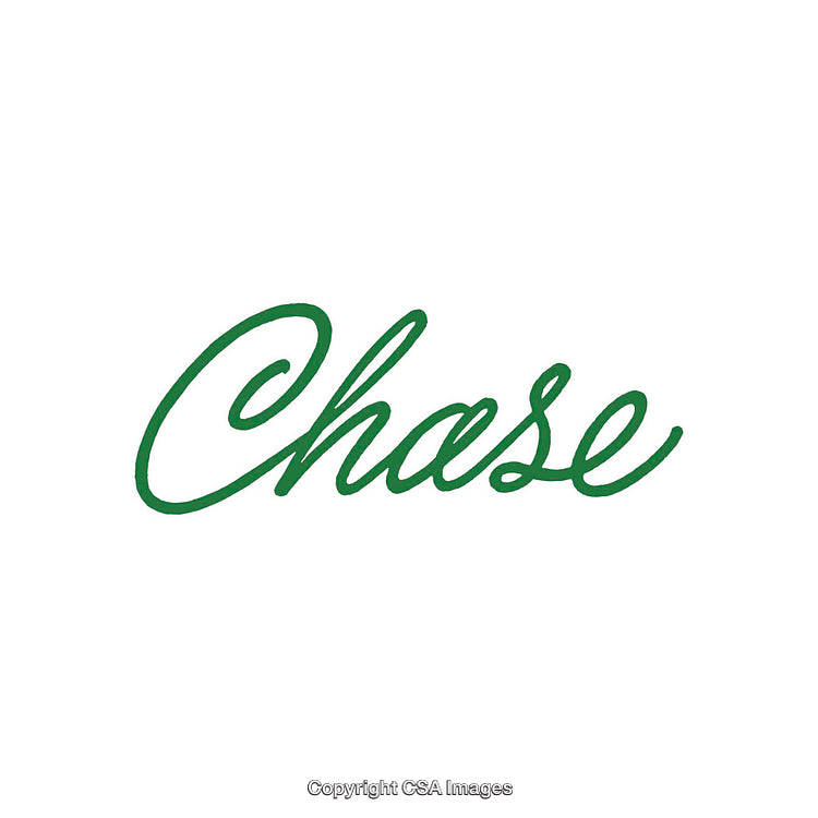 Green Cursive Text on a Clean White Background, Simple Yet Elegant Design