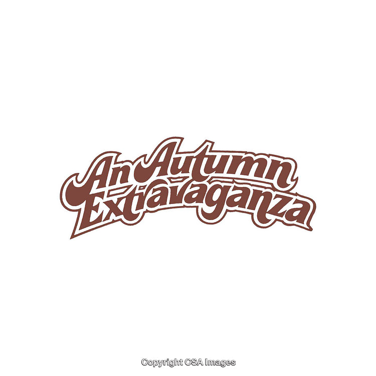 Retro Inspired Logo Featuring the Words An Autumn Extravaganza