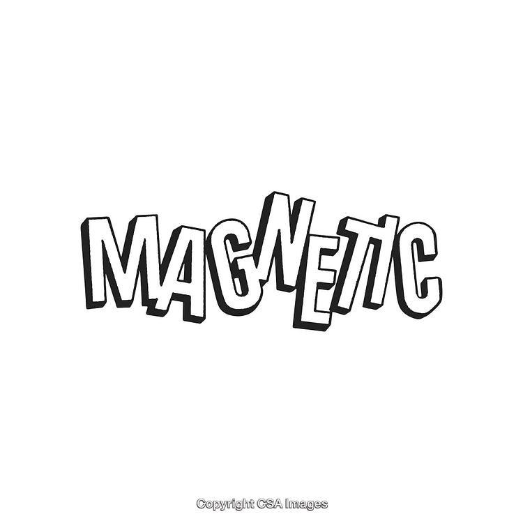 Bold Typography Design Featuring the Word Magnetic in Distinct Lettering Style