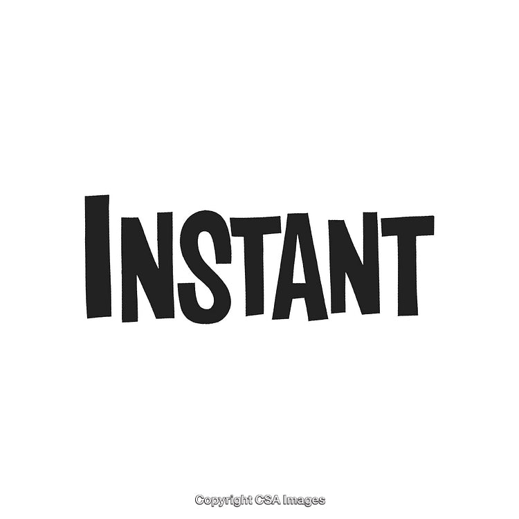Minimalist Black Text 'Instant' on a Clean White Background