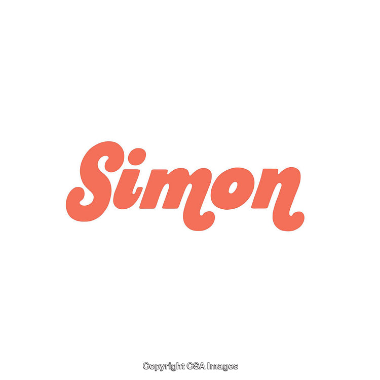Stylish Script Text in Ornate Red Letters on White Background