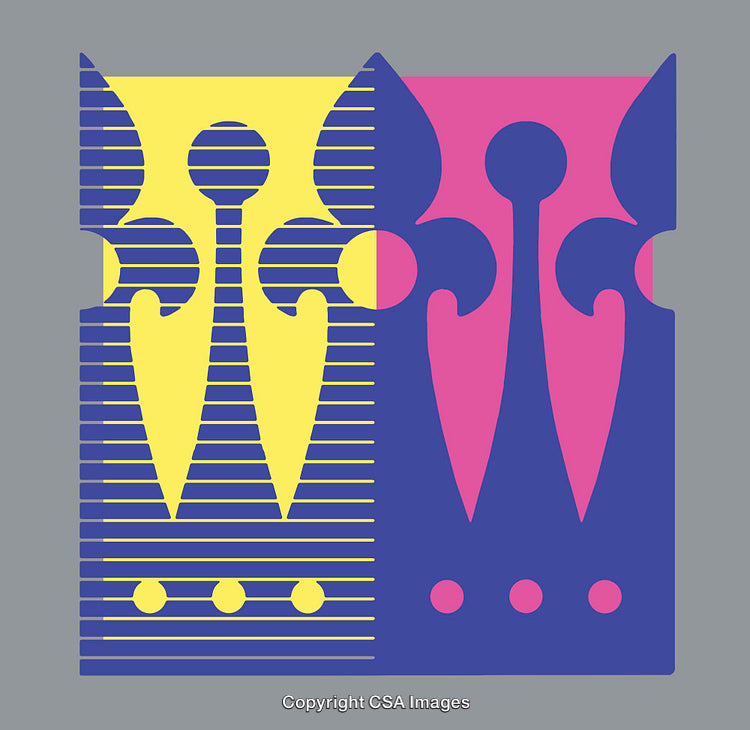 Colorful Abstract Design Featuring Symmetrical Patterns with Vibrant Hues