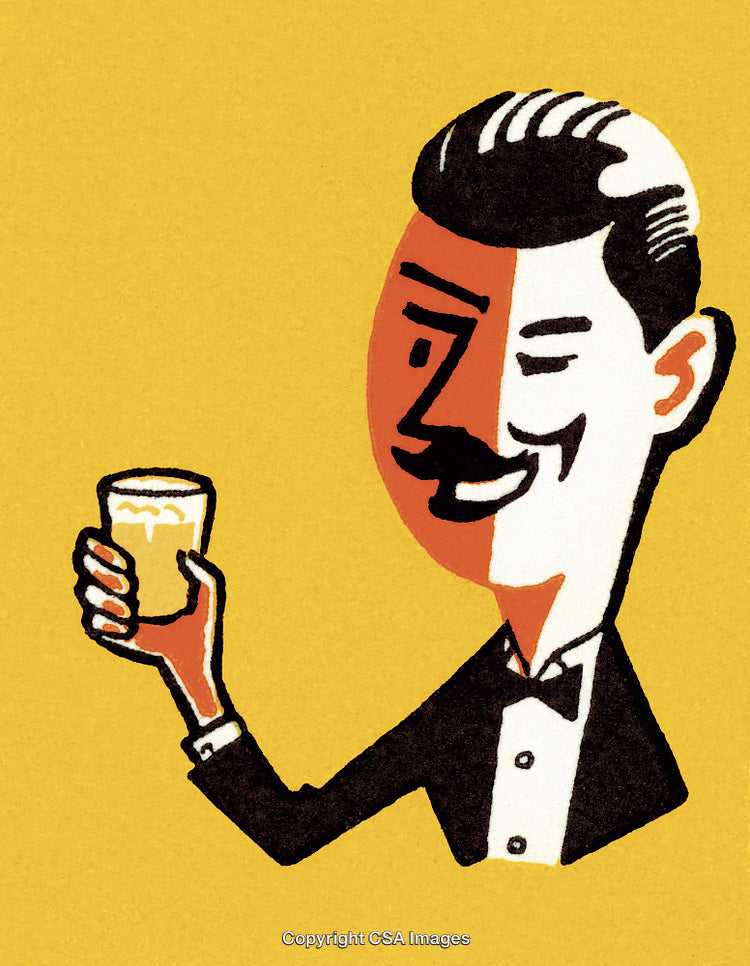Happy Man Drinking