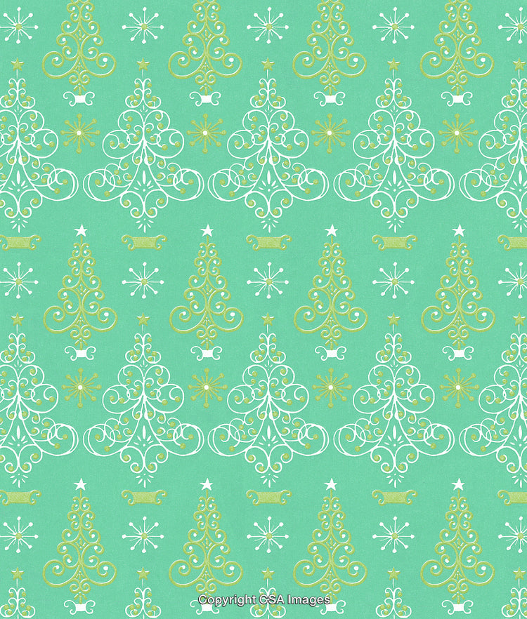 Green Christmas Tree Pattern