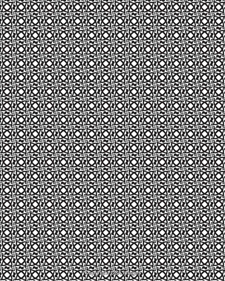 Black and White Patterned Background with Geometrical Abstract Motif Design