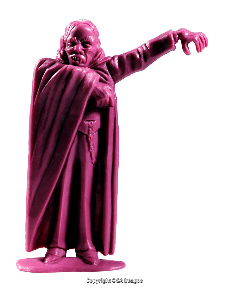 Purple Vampire Plastic Toy Figurine Standing in a Dramatic Pose