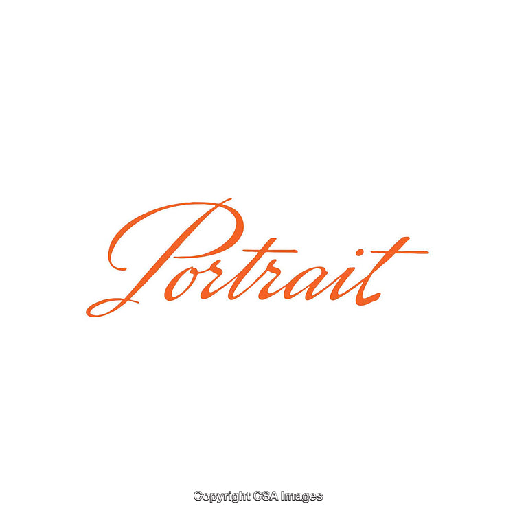 Orange Calligraphy Text Design on White Background Symbolizing Elegance