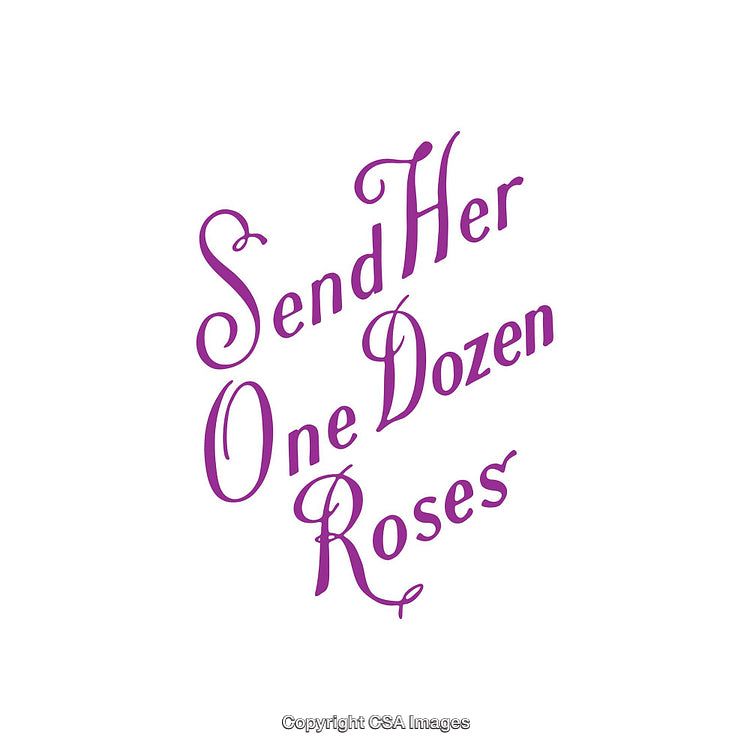 Elegant Script Message with Purple Typography Promoting a Romantic Gesture