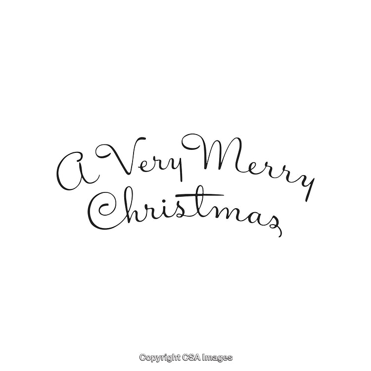 Elegant Calligraphy Christmas Greeting Card With Festive Holiday Text