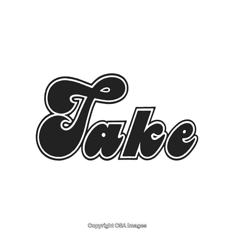 Bold Handwritten 'Fake' Text Logo Design with Monochrome Styling