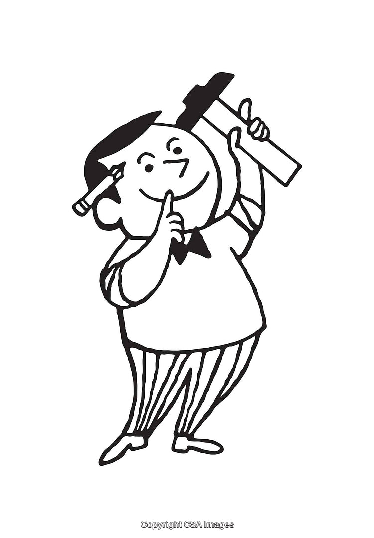 Charming Black and White Cartoon Creating a Whimsical Artistic Character