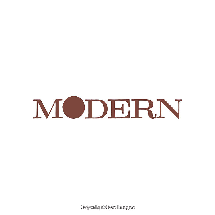 Brown Modern Typography Design with Minimalist Elements on White Background