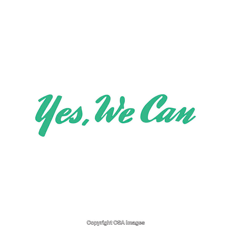 Motivational Quote Poster with Green Script Lettering on White Background