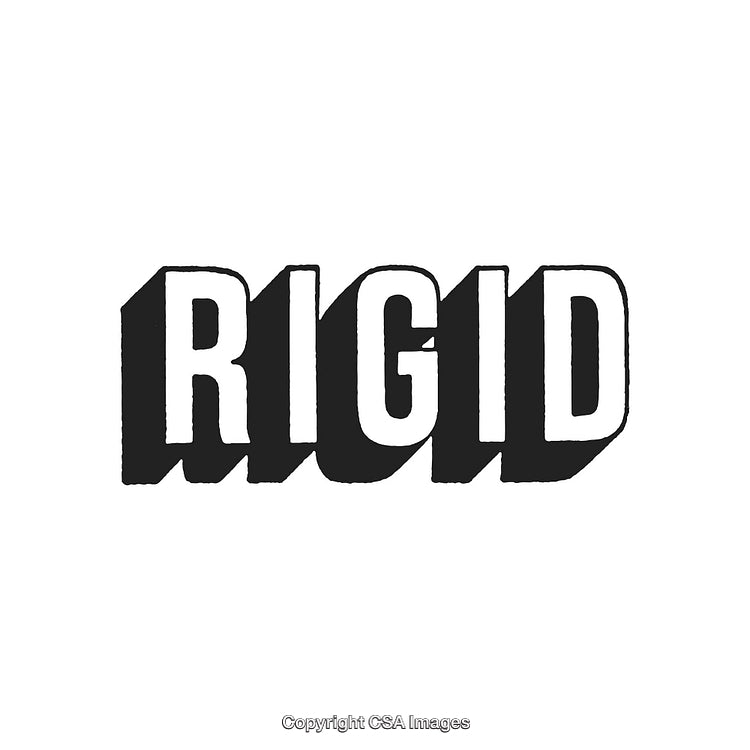 Black And White Graphic Featuring Bold Rigid Text Style