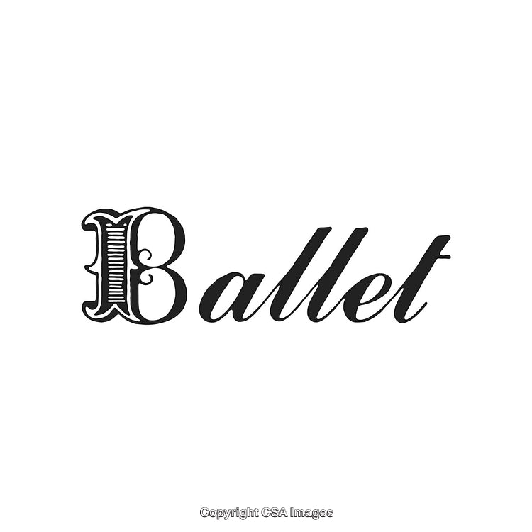 Elegant Typography Logo Design Featuring the Word 'Ballet' in Stylish Font
