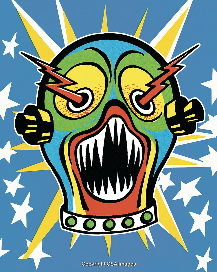 Vibrant Abstract Pop Art With Electric Energy and Explosive Details