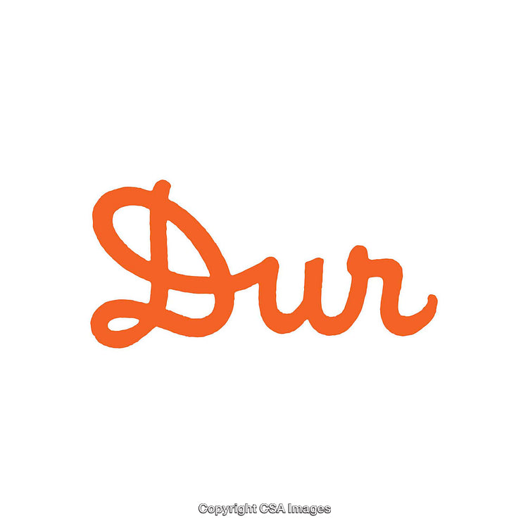 Simple Orange Script Style Word Art on White Background