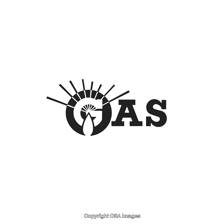 Inspirational Gas Company Logo Featuring Flames and Rays of Light