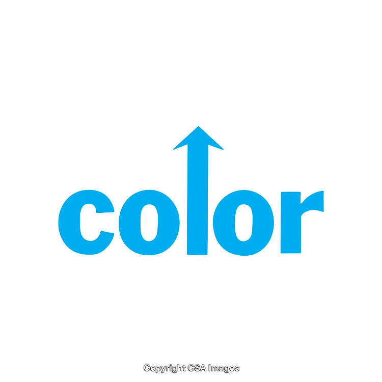 Creative Blue Text Design with Arrow Motif Symbolizing Growth