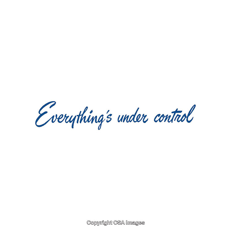 Inspirational Phrase in Blue Font on a Minimal White Background