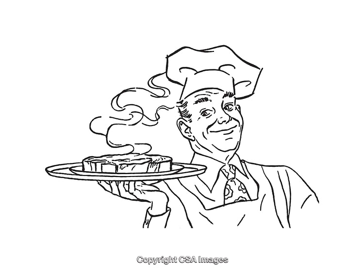Chef Presenting a Freshly Baked Pie with a Delightful Expression