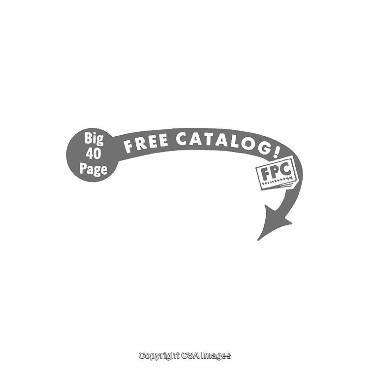 Curved Arrow With Free Catalog and Promotional Text Elements