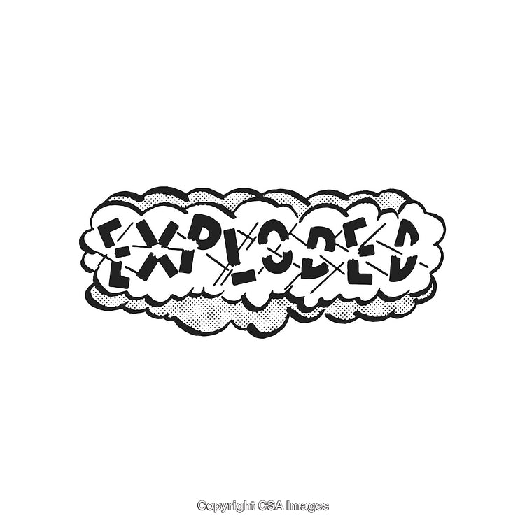 Comic Book Style Explosion Typography With Halftone Effect Text
