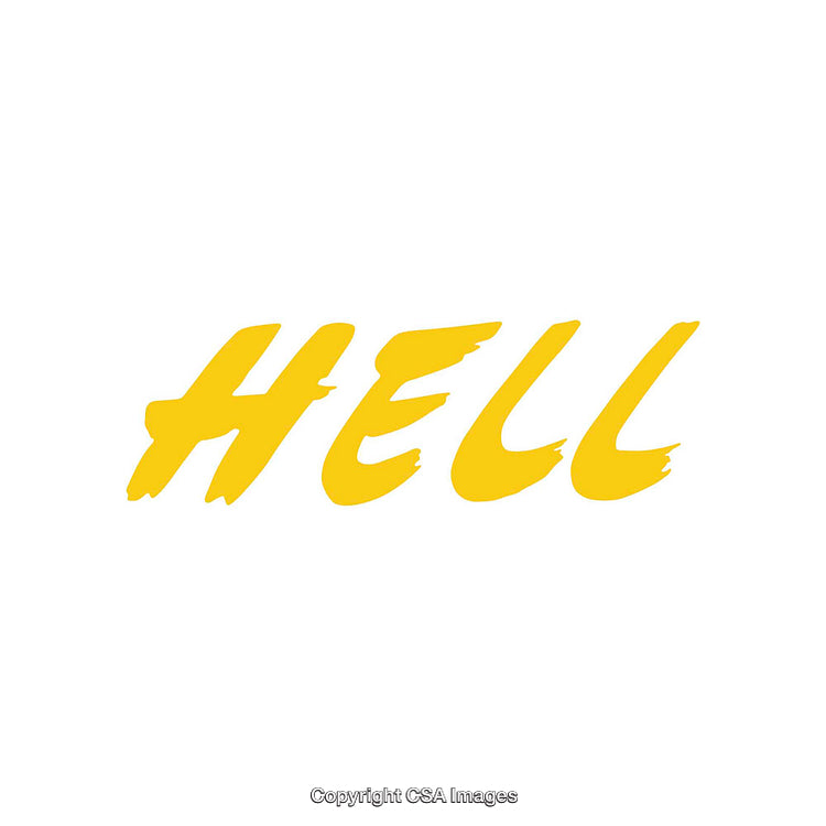 Vibrant Yellow Text on Minimalist White Background