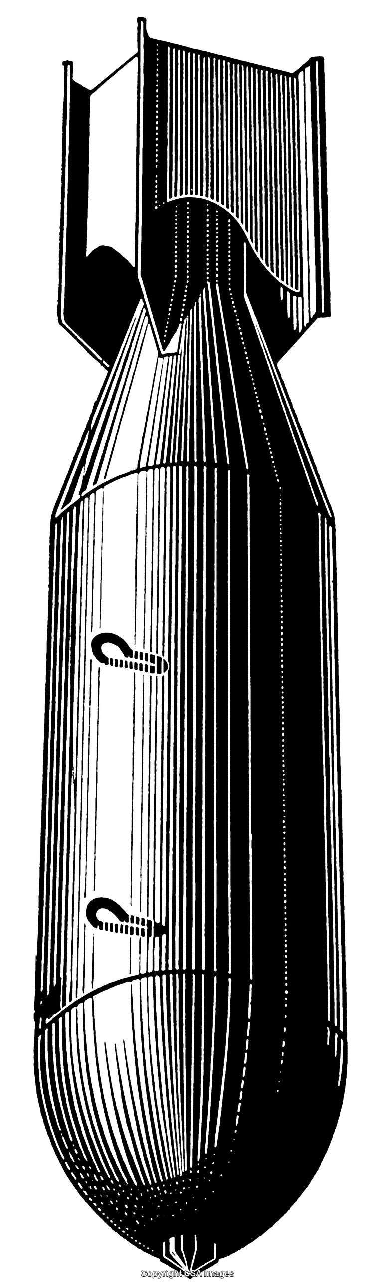 Detailed Vintage Engraving of a Bomb Design in Black and White
