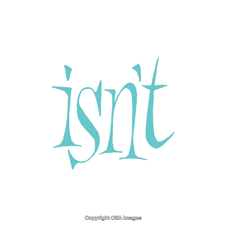 Creative Artistic Typography Artwork Featuring Stylized Turquoise Script on White Background