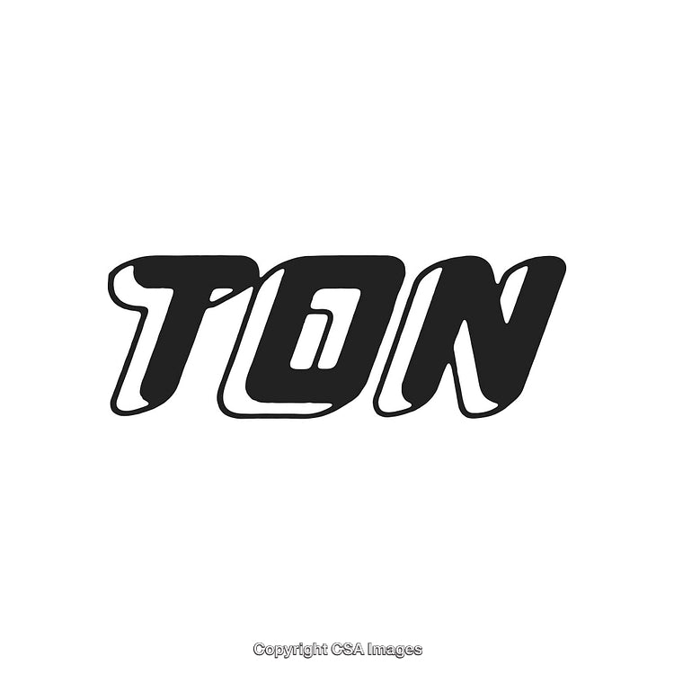 Modern Stylized Typography Featuring Bold Black Lettering on a White Background